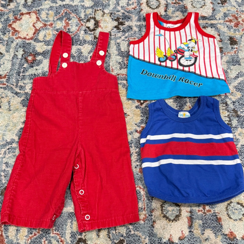 Vintage Bundle Sears Carter's Tiny Togs Boys 6-12M Retro Kidcore Vtg 80s 90s